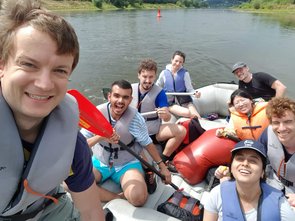 River rafting on river Elbe (Pirna to Dresden, August 2019)