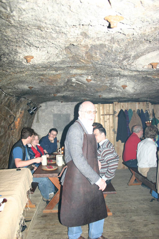 34-Frank Moss after broaching the beer barrel